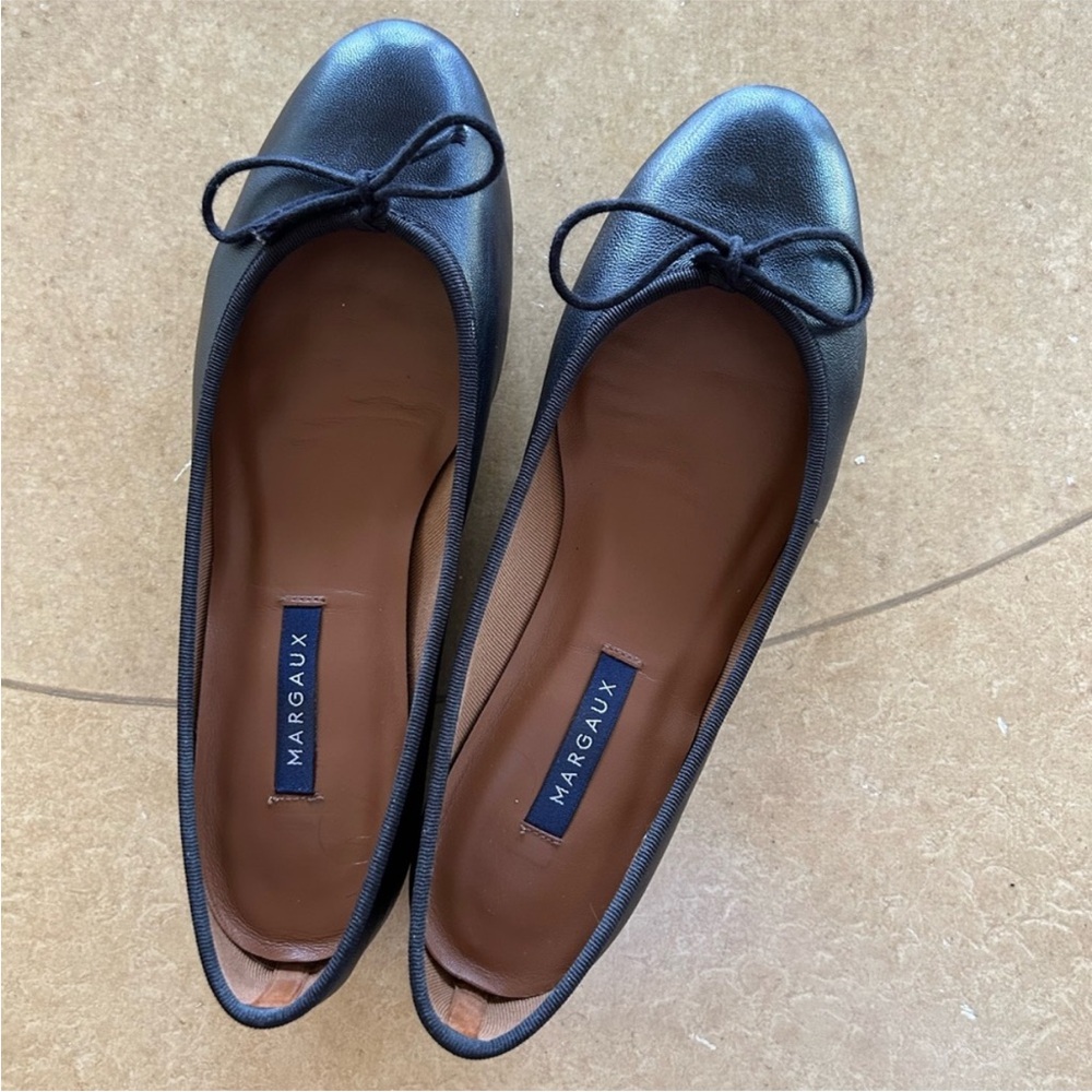 Margaux Ballet Leather Flats Black 8M